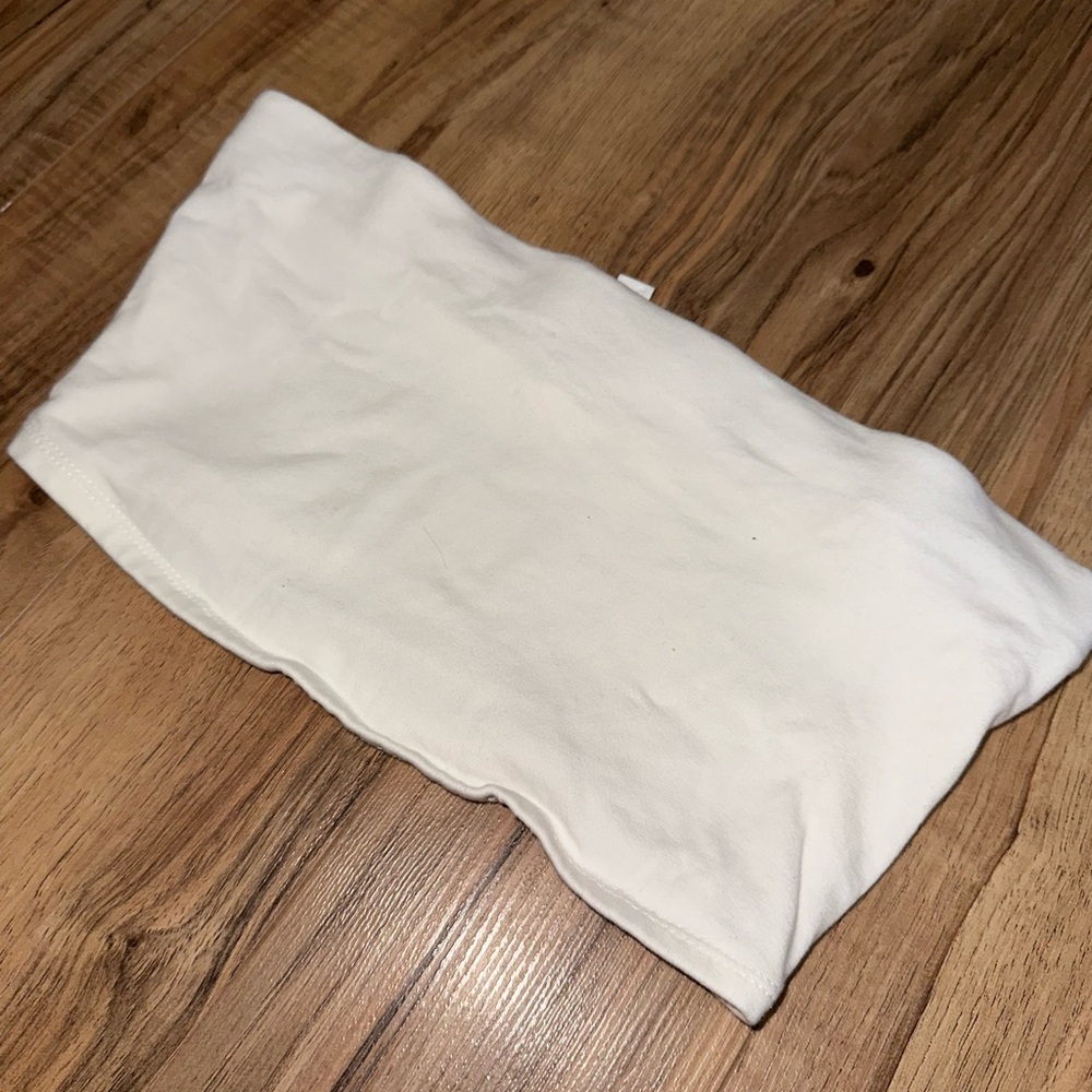 H&M White Cropped tube top